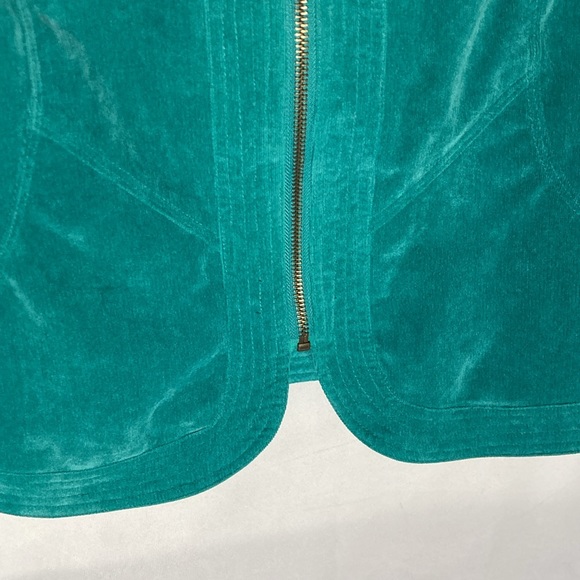 37-3 R.Q.T green pin wale corduroy zip up jacket M - Picture 5 of 9